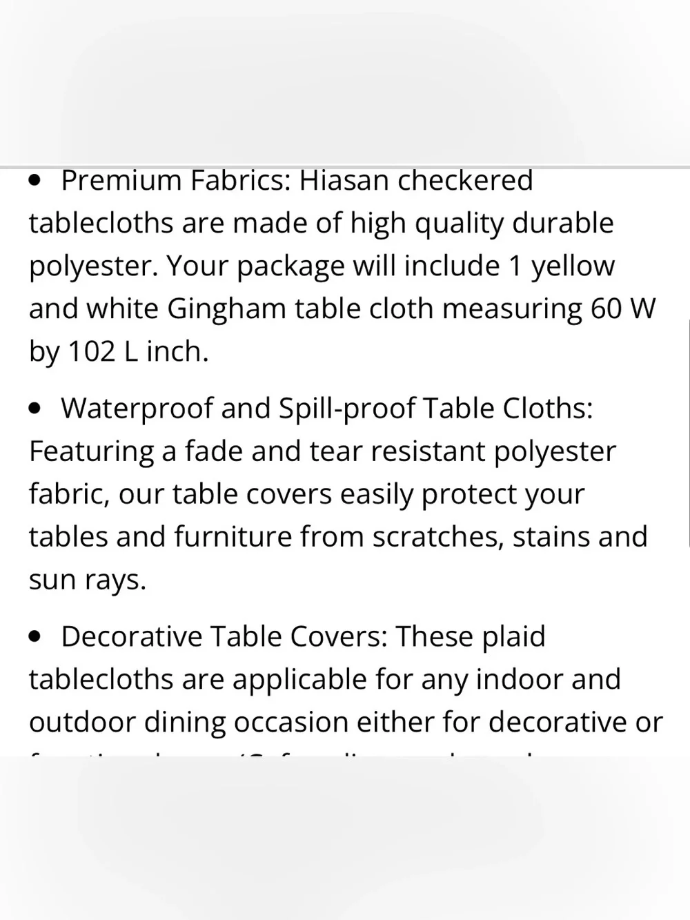 Hiasan 100% polyester